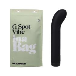Doc Johnson G-Spot Vibe In A Bag Silicone Vibrator, 5 Inch, Black