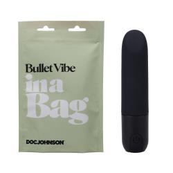 Doc Johnson Bullet Vibe In A Bag Silicone Vibrator, 3.5 Inch, Black