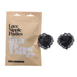 Doc Johnson Lace Nipple Pasties In A Bag, Black
