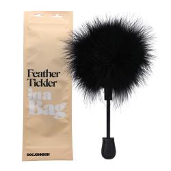 Doc Johnson Feather Tickler In A Bag, 7.75 Inch, Black