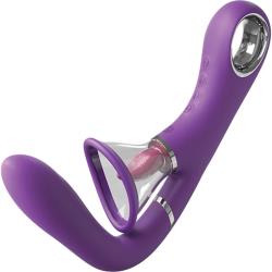 Fantasy For Her Her Ultimate Pleasure Pro 4-In-1 Oral Simulator, Purple