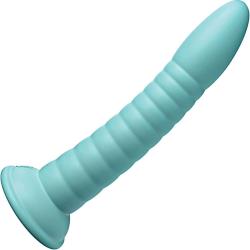 Dillio Platinum Collection Wild Thing Silicone Dildo, 7 Inch, Teal