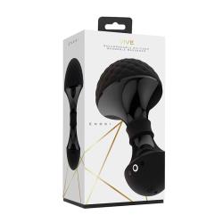Vive ENOKI Rechargeable Bendable Silicone Massager, 4.92 Inch, Black