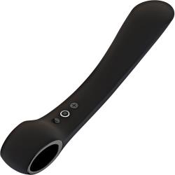 Vive OMBRA Rechargeable Bendable Silicone Vibrator, 9.53 Inch, Black