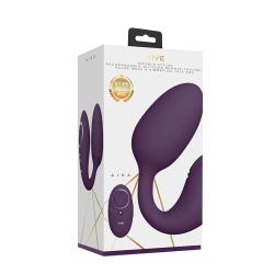 Vive AIKA Remote-Controlled Pulse-Wave & Vibrating Silicone Egg, 3.62 Inch, Purple