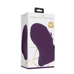 Vive HANA Rechargeable Pulse-Wave Silicone Finger Vibrator, 3.39 Inch, Purple