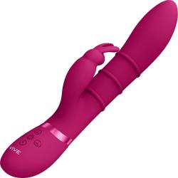 Vive SORA Up & Down Stimulating Rings, G-Spot Rabbit Vibrator, 9.53 Inch, Pink