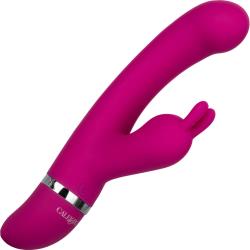 Foreplay Frenzy Bunny Kisser Silicone Rabbit Vibrator, 8 Inch, Pink