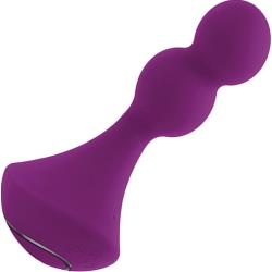 Gender X Ball Game Rechargeable Rotating Silicone Vibrator, 5.30 Inch, Purple