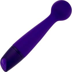 Selopa Gumball Rechargeable Slim Silicone Wand, 5.25 Inch, Purple