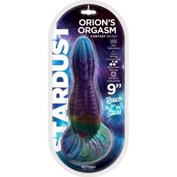 Stardust Orion`s Orgasm Textured Fantasy Dildo with Suction Cup, 9 Inch, Purple