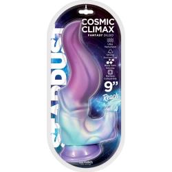 Stardust Cosmic Climax Fantasy Dildo with Suction Cup, 9 Inch, Purple