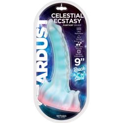 Stardust Celestial Ecstasy Fantasy Dildo with Suction Cup, 9 Inch, Blue