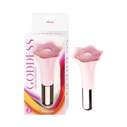 Goddess Pink Lily Rechargeable Massager, 5.75 Inch, Petal Pink