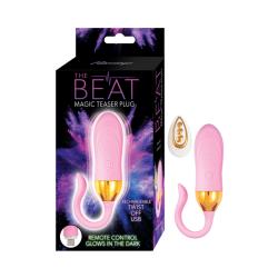 The Beat Magic Teaser Plug with Remote Control, 4.5 Inch, Pink