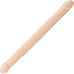 Doc Johnson Smooth Double Header Dong, 18 Inch, Flesh