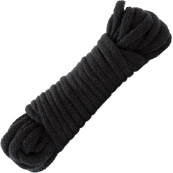 Japanese Style Bondage Cotton Rope, 32 Feet, Black