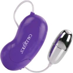 CalExotics Bliss Universal Vibrating Bullet with Remote, 2.25 Inch, Purple/Silver