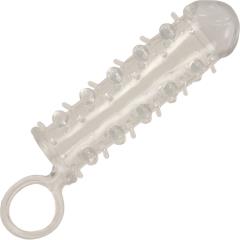 1 Inch Extra Length Penis Extension with Support Ring, 5.25 Inch, Clear