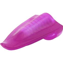 Vibrating Silicone Tongue Teaser, 3 Inch, Purple