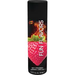 Wet Fun Flavors Warming Massage Lubricant, 3 fl.oz (89 mL), Sexy Strawberry