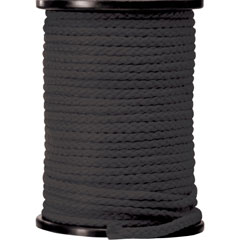 Fetish Fantasy Durable Silk Bondage Rope, 200 ft, Black