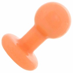 Doc Johnson Classic Round Butt Plug, 3.75 Inch, Vanilla