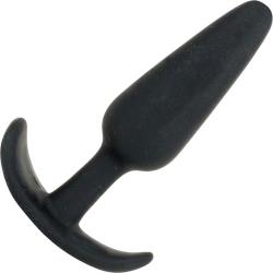 Mood Naughty 1 Series Tapered Silicone Plug, 3.5 Inch, Black