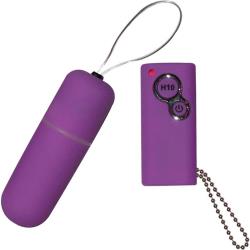 Nasstoys Remote Control Slim Power Bullet 10 Function Vibe, 2.5 Inch, Purple