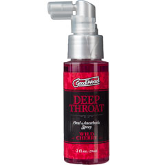 GoodHead Deep Throat Oral Sex Aid Spray, 2 fl.oz (59 mL), Wild Cherry