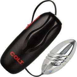 COLT by CalExotics Vibrating Turbo Bullet, 3 Inch, Silver