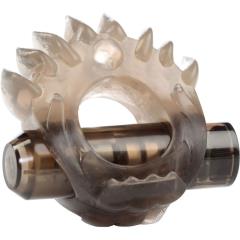 Crossbones Flame Thrower Single Bullet Vibrating Cockring, Smoke Crossbones Flame Thrower Single Bullet Vibrating Cockring, Smoke