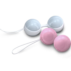Lelo Luna Silicone Mini Beads Set Pink and Silver