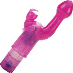 CalExotics Original Bunny Kiss Female G Spot Vibrator, 7 Inch, Pink