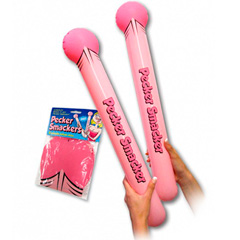 Inflatable Pecker Smackers by Ozze Creations, Pink, 1 Pair