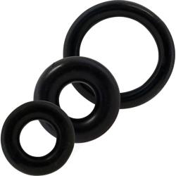 Screaming O RingO 3 Pack Silicone Erection Rings, Black