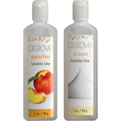 Oralove Delicious Duo Lube, Peaches and Cream