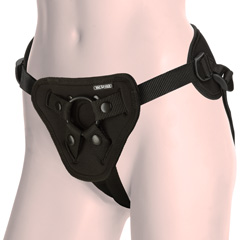 Vac-U-Lock Platinum Edition Unisex Corset Harness with Plug, Black