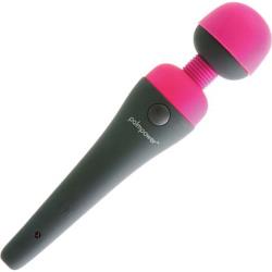 Palm Power Silicone Massager with Removable Cap, 7.8 Inch, Fuchsia