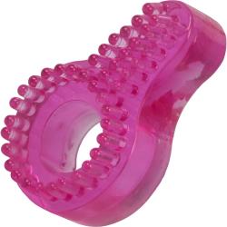 CalExotics Super Stretch Stimulator Jelly Cock Ring, 1.5 Inch, Pink
