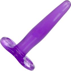 CalExotics Smooth Silicone Tee Anal Probe, 4.5 Inch, Purple