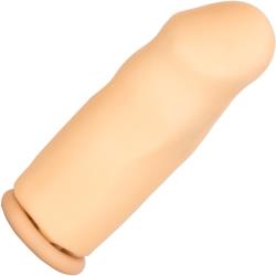 4 Inch Extra Length Smooth Latex Penis Extension Condom, Ivory