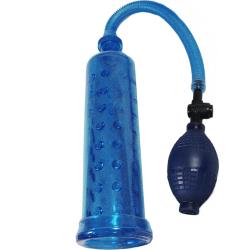 Male Power Penis Pump, 7.5 Inch by 2.5 Inch, Blue