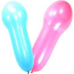 22 Inch Naughty Party Penis Balloons, Assorted Colors, Pack of 8