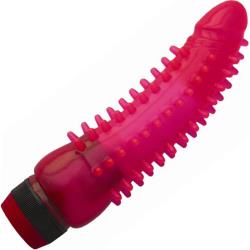 Jelly Caribbean No 7 Waterproof Vibrator, 6.5 Inch, Pink