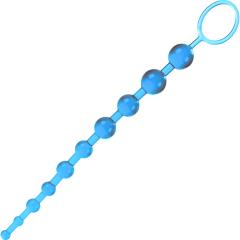 CalExotics X-10 Graduated Anal Beads, 12 Inch, Blue