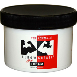 Elbow Grease Hot Cream Personal Lubricant, 9 oz (254 g) Jar