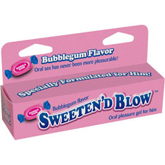 Sweeten`D Blow Oral Pleasure Gel, 1.5 ounce (45 mL) , Bubblegum