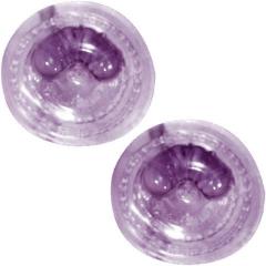 Femme Vibrating Silicone Breast Stimulators, 2.5 Inch, Lavender