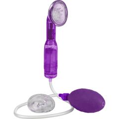 CalExotics Original Vibrating Clitoral Pump with 2 Silicone Sleeves, Purple